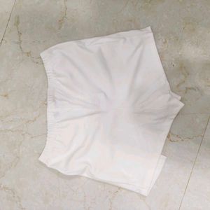 White Slit Mini Skirt - Shein