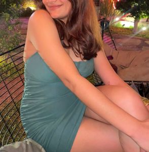 Bottle Green Ruched Dress