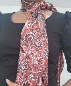 Retro Style Satin Scarf