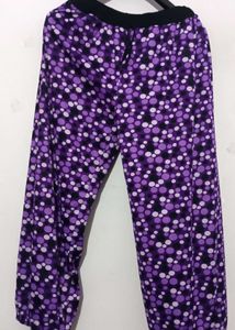 Purple Graphic Printed Trouser
