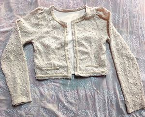 Sparking Textured Knit Cardigan