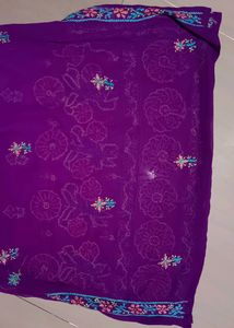 Purple Chikankari Kurti