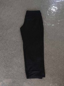 Striped Mid Waist Pants