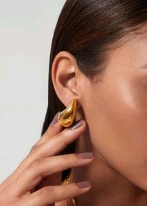Luna TearDrop Golden Statement Earrings💛