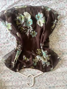 Floral Brown Top