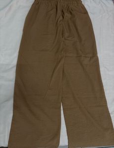 Brown Wide-Leg Trousers