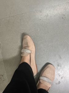 Women  Loafers Beige colour