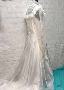 White Gown Price Drop From Rs.1450 To Rs. 799