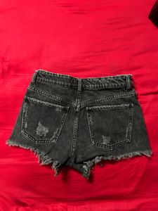 Distressed Denim Shorts