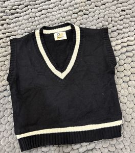 Vintage Black Sweater Vest
