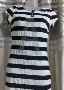 White N Black Bodycon Dress