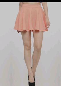 Peach skater skirt