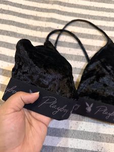 Black Velvet Bra