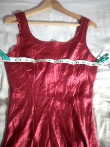 Red Satin Mini Dress