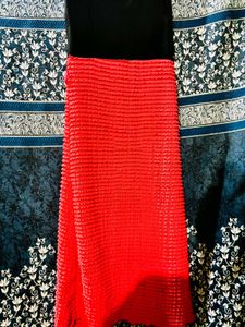 Red &amp; Black Party Dress