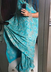 Beutiful Sarree Without Blouse With Work