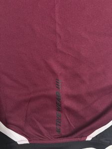 HRX Maroon Athletic T-Shirt