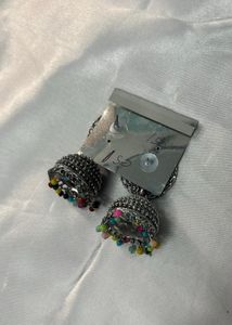 oxidized Jhumka Earrings