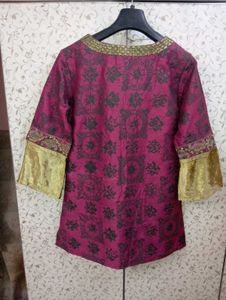Tracy Porter Burgundy Tunic Top