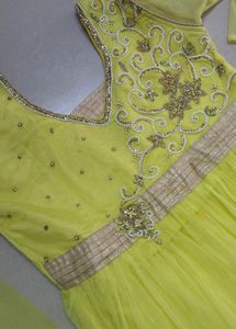 Yellow Anarkali Set