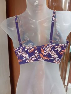 Floral Print Bra