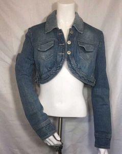 Vintage Cropped Denim Jacket