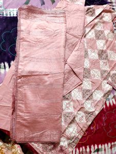 Elegant Pink Printed Kurta Set