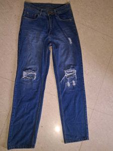 Ripped Blue Jeans