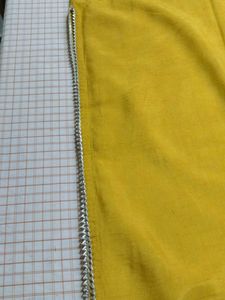 Embroidered Mustard Kurti