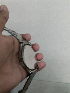 Stylish Silver &amp; Blue Watch