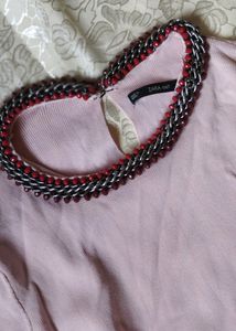 Zara Neck Work Top