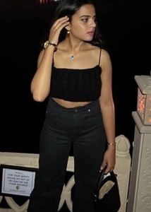 H&amp;M Black Twill Trousers