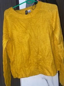 Soft Light Woolen Yellow Top
