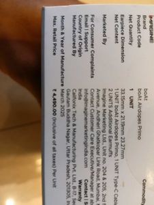 Boat Airdopes - Black