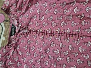 Pink Printed Kurta