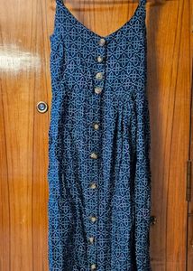 Womens Strap Midi Dress Sleeveless Casual Dres