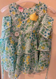 Baby Girl Flower Print Top