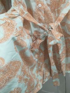 Rayon Ethnic Western Midi Dress