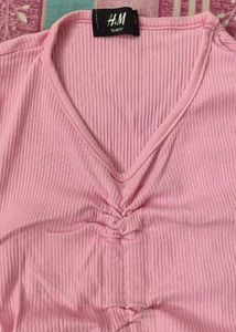 Pink H&amp;M Drawstring Top🩷✨