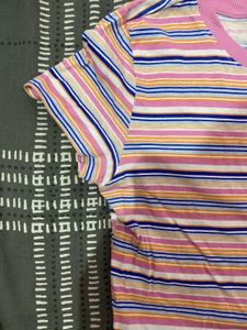 H&amp;M Striped Crop Top
