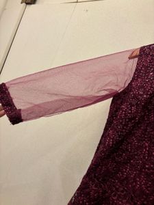 Elegant Maroon Ethnic Gown