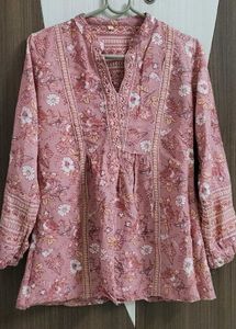 pink short kurta