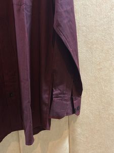Mens Maroon Plain Shirt