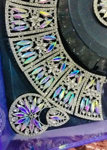 Rainbow Diamond Chokar Set
