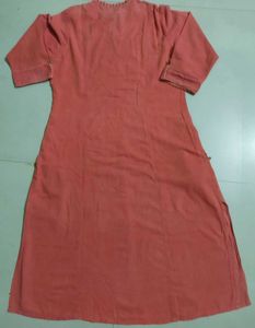 Red Embroidered Kurta