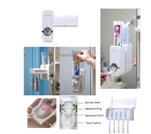 Tootpaste Dispenser And Tootbrush Holder