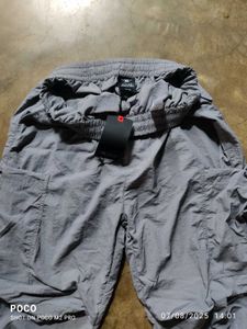 Grey Parachute Cargo For Men