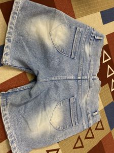 Distressed Denim Shorts