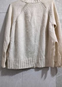 Off White Woolen Sweater