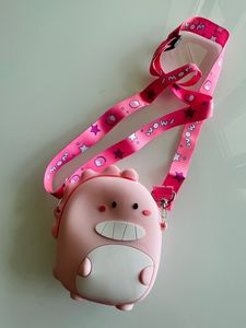Pink coin Pouch/ sling - new